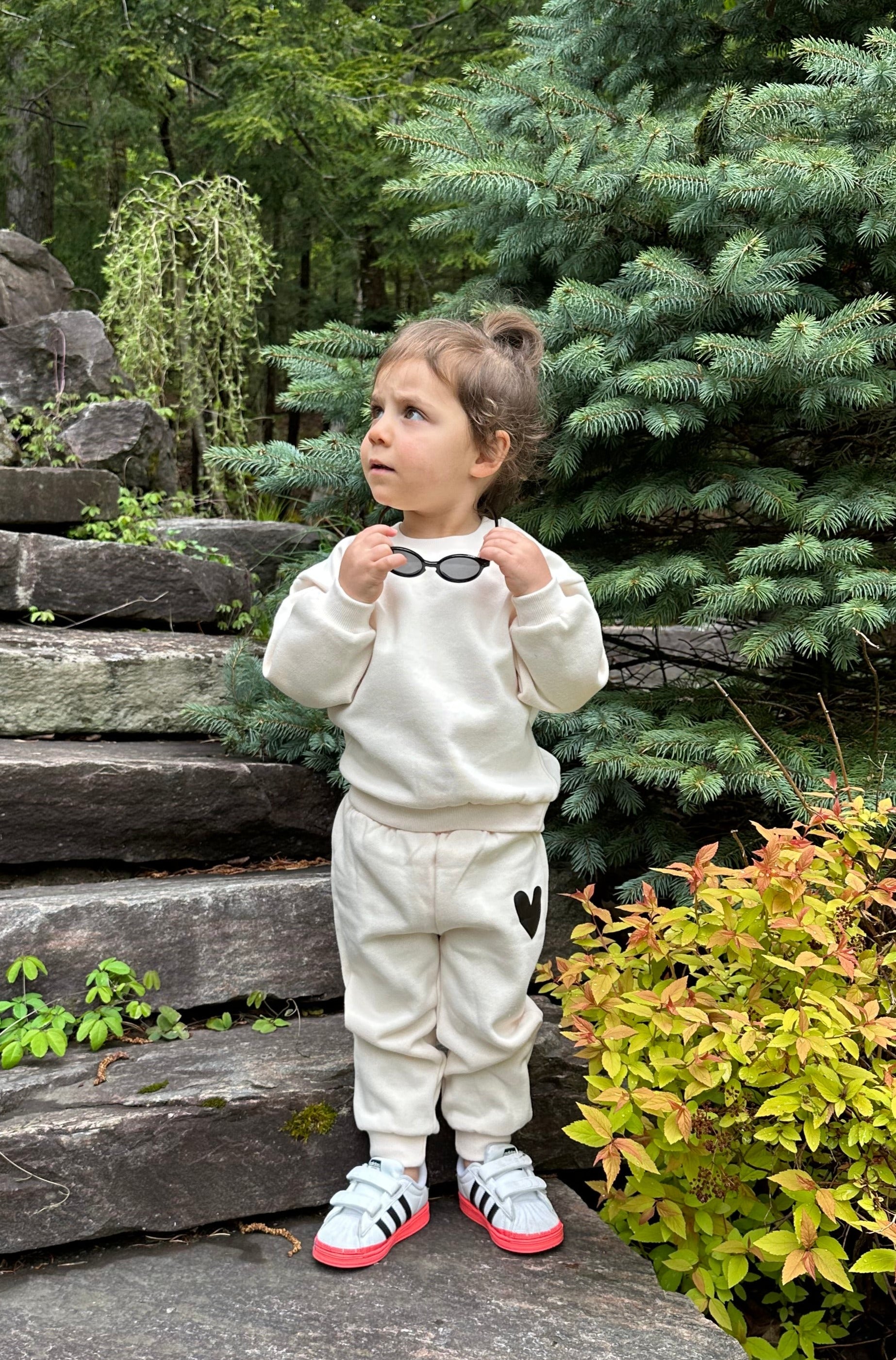 Cozy Fleece Heart Sweatsuit