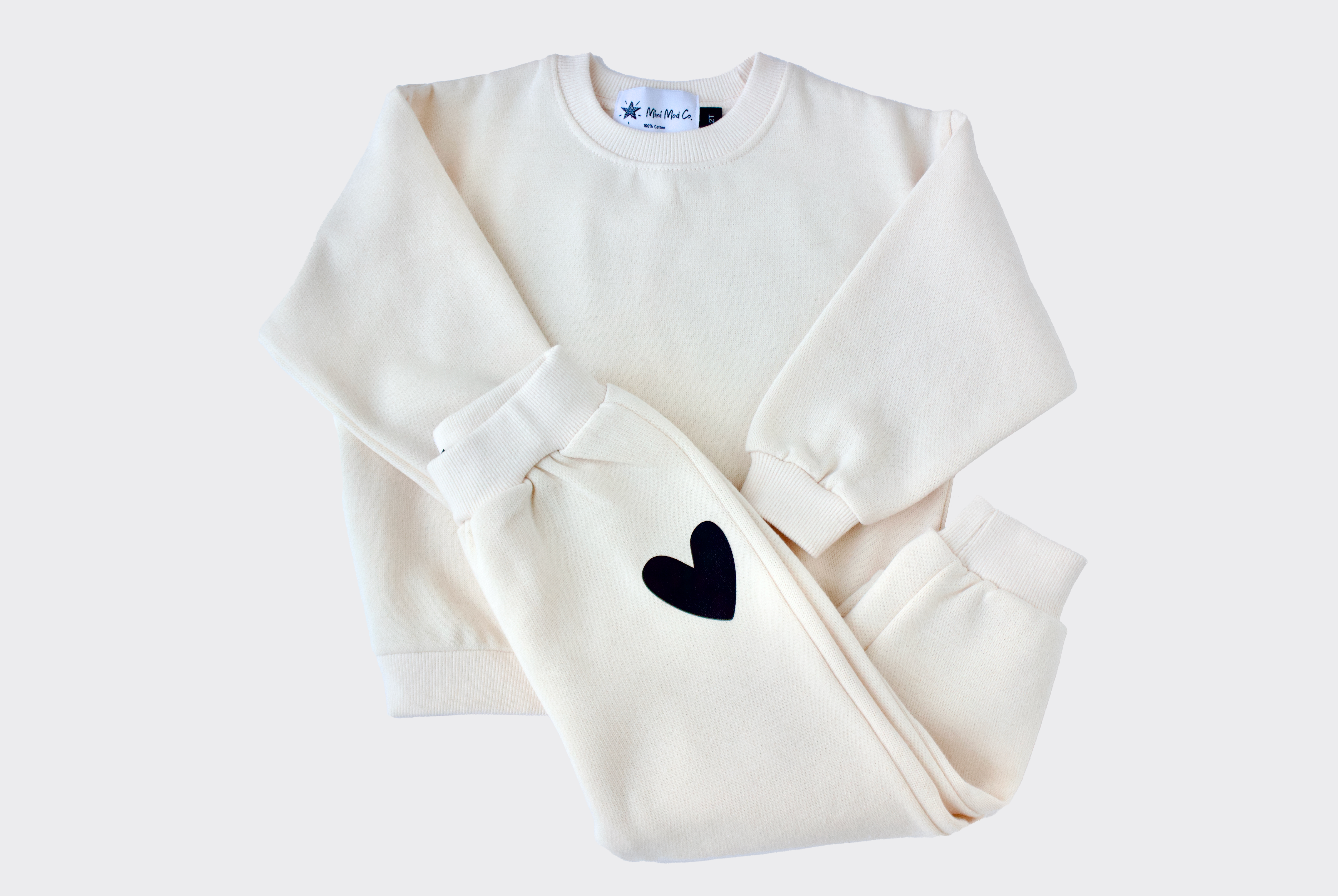 Cozy Fleece Heart Sweatsuit