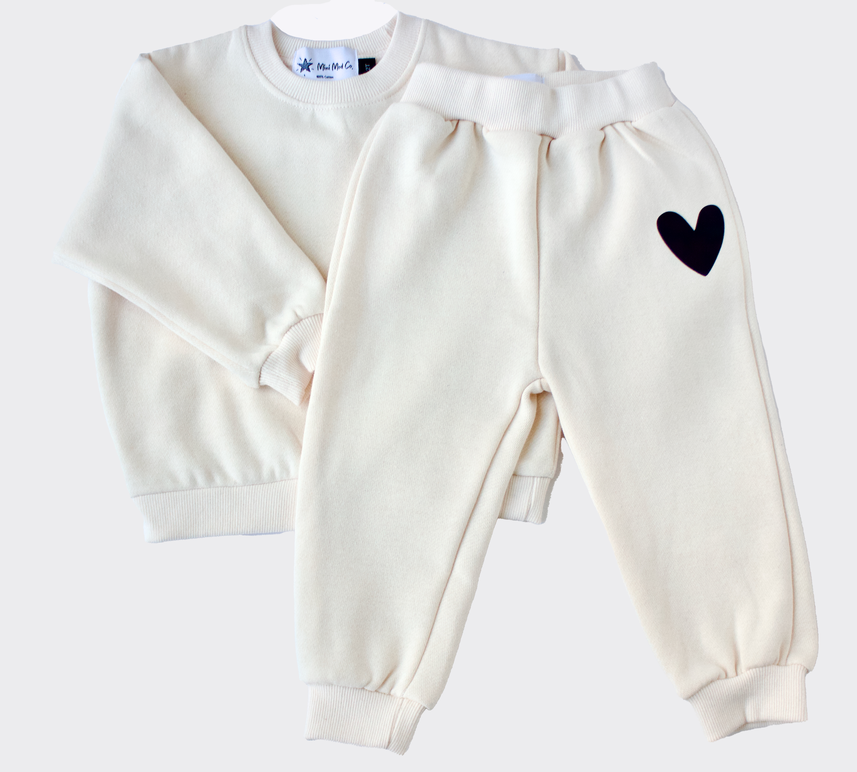 Cozy Fleece Heart Sweatsuit